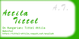 attila tittel business card